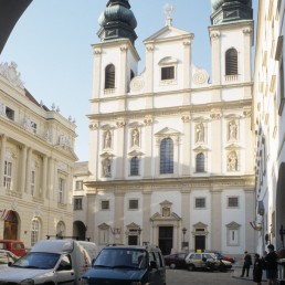 Jesuit Church in Vienna, Austria by architect Andrea Pozzo