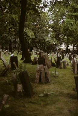 Old Jewish Cemetery in Prague, Czechia