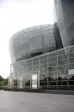 Oriental Arts Center in Shanghai, China by architect Paul Andreu