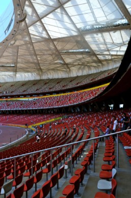 FIELD STADIUM SEATING BLUE SKY Herzog de Meuron Beijing National Stadium Bird's Nest
