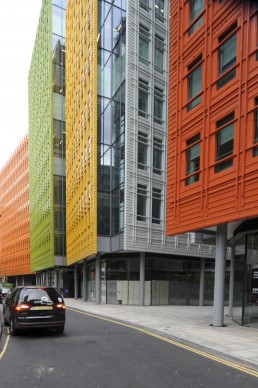 Central St. Giles in London, Britain by architect Renzo Piano