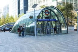 Norman Foster + Partners Canary Wharf Underground Tube Station photographed by Larry Speck UTSOA