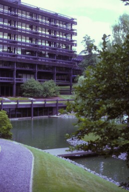 John Deere World Headquarters in Moline, Illinois by architect Eero Saarinen