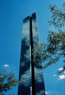 John Hancock Tower in Boston, Massachussetts by architects I.M. Pei, Henry Cobb