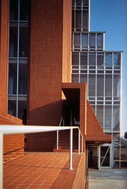 Seeley Historical Library in Cambridge UK, Britain by architect James Stirling