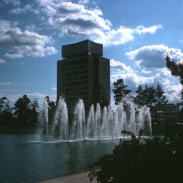 Town Center in Tapiola, Finland by architect Aarne Ervi