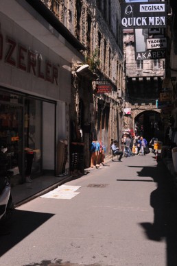 Istanbul street scene in Istanbul, Turkey