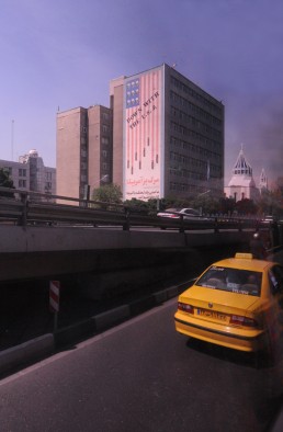 Down With the USA Billboard in Tehran, Iran