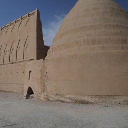 Kerman city walls in Kerman, Iran