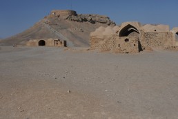 Zoroastrian burial site in Yazd, Iran