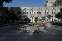 Abbasi Hotel in Isfahan, Iran by architect Andre Goddard