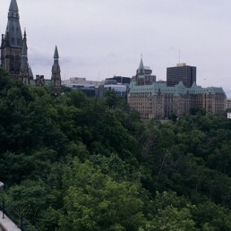 Parliament Hill in Ottawa, Canada by architects Augustus Laver, Thomas Fuller, Chillion Jones, John Andrew Pearson, Jean Omer Marchand