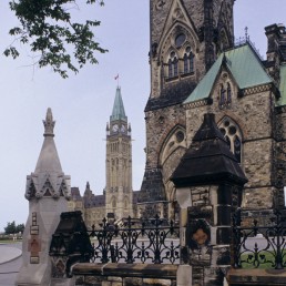 East Block at the Canadian Parliament in Ottawa, Canada by architects Augustus Laver, Thomas Fuller