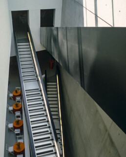 Zaha Hadid Architecture Rosenthal Center for the Arts Cincinnati Ohio Stairs, Exterior and Interior Photograph by Larry Speck