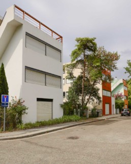 Corbusier Cité Frugès in Pessac, Refurbished Remodeled Renovated Workers Housing, Larry Speck